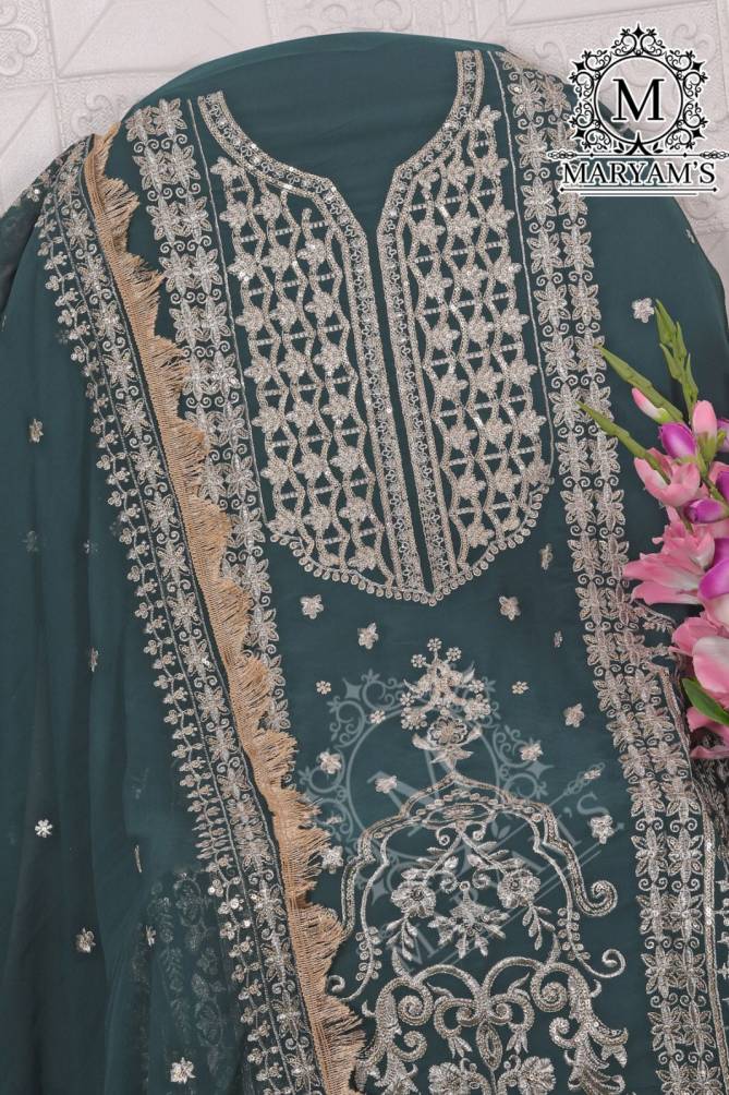 Maryams 183 Embroidered Georgette Pakistani Suits Wholesale Price In Surat
